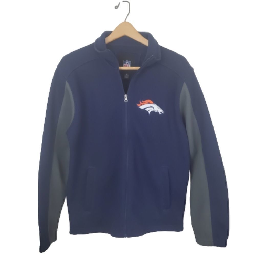 NFL Denver Broncos Galls Sweater/Jacket. Fleece Lined  Pockets. Size Medium